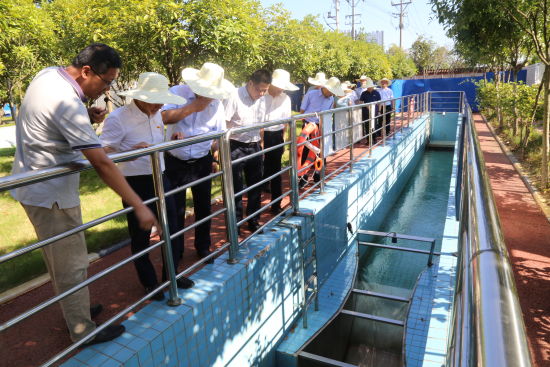 重慶市生態環境局許仁安一行調研秀山污水廠 共促生態環境提升